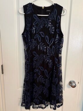 DKNY Floral Embroidered Dress